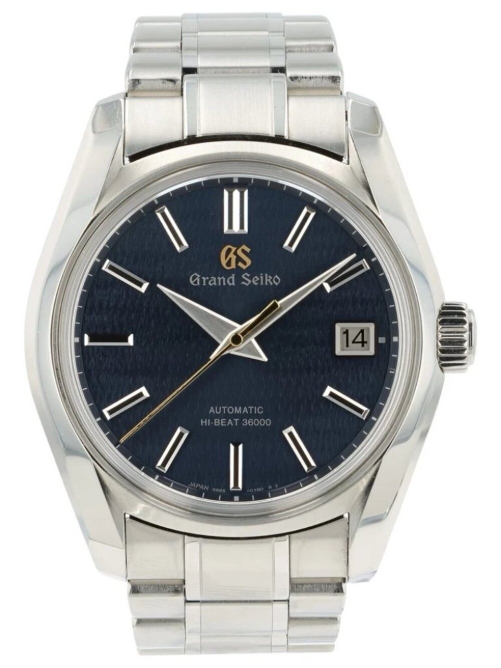 Grand Seiko Heritage Stainless Steel Blue Dial 40mm Automatic Mens Watch SBGH273